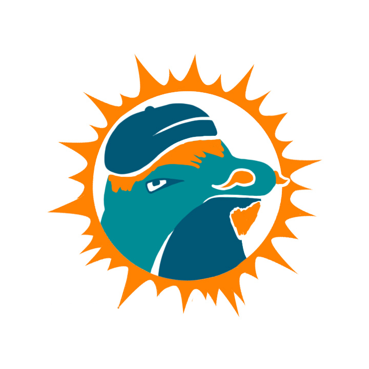 Miami Dolphins Hipsters Logo fabric transfer